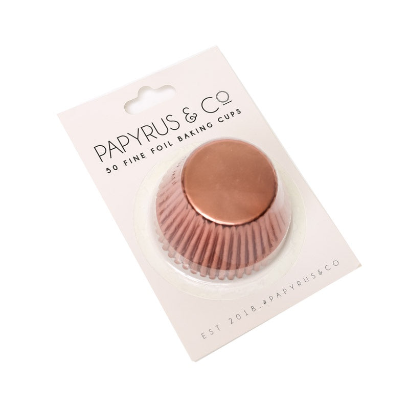 P&C Foil Cupcake Cases- Rose Gold