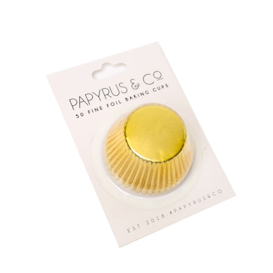 P&C Foil Cupcake Cases- Gold