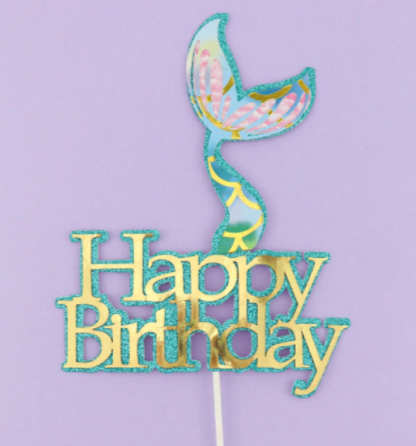 Happy Birthday- Mermaid Tail