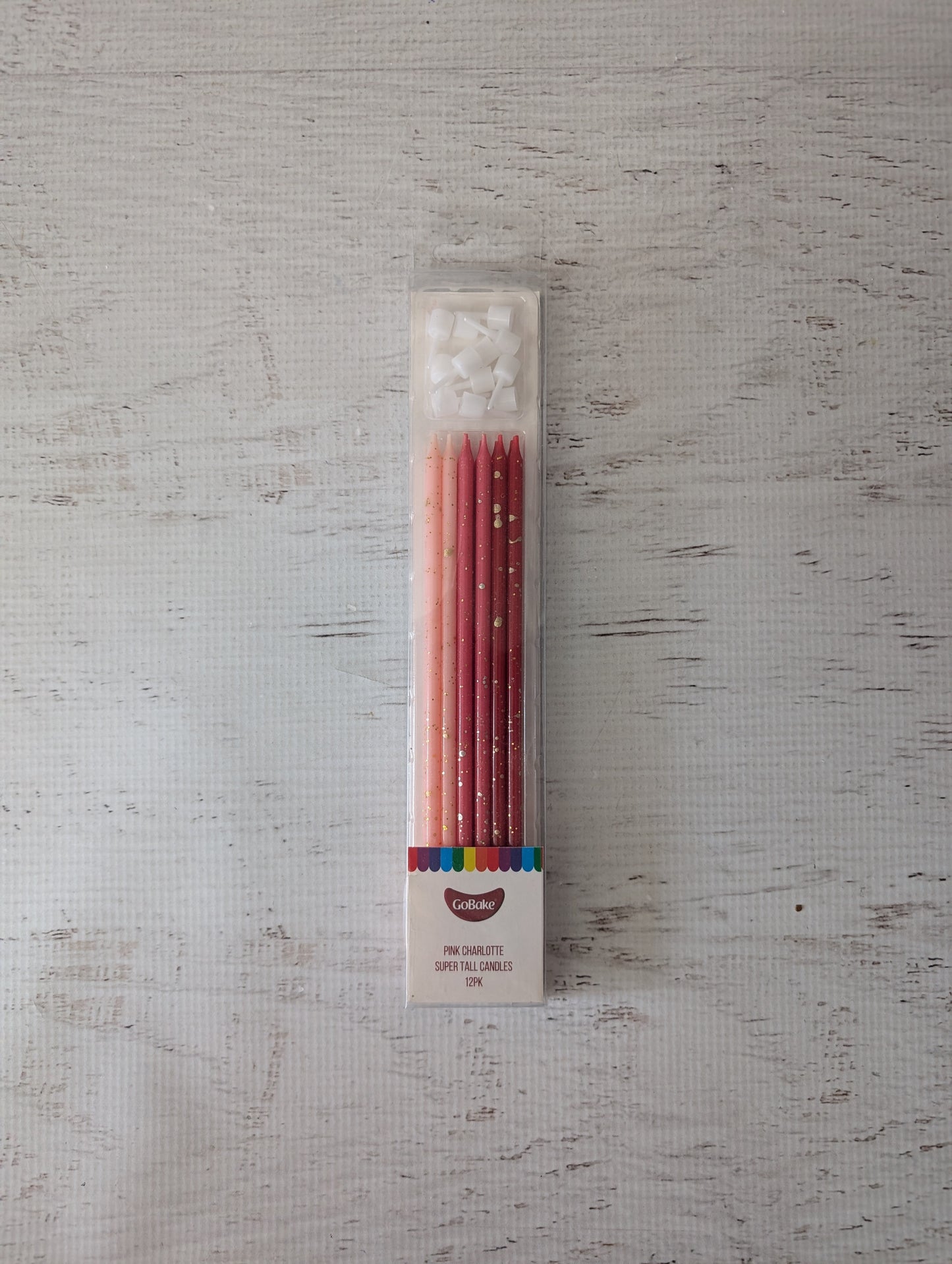 Tall Candles- Pink Ombre