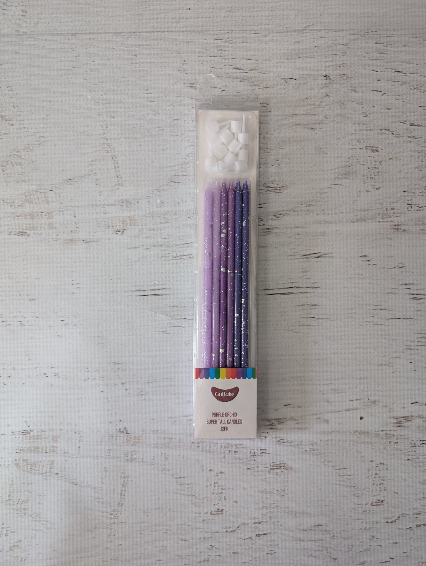Tall Candles- Ombre Purple