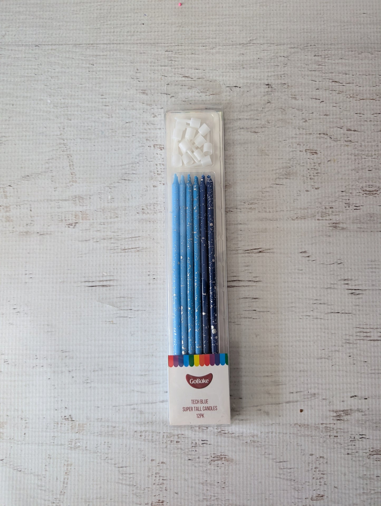 Tall Candles- Ombre Blue