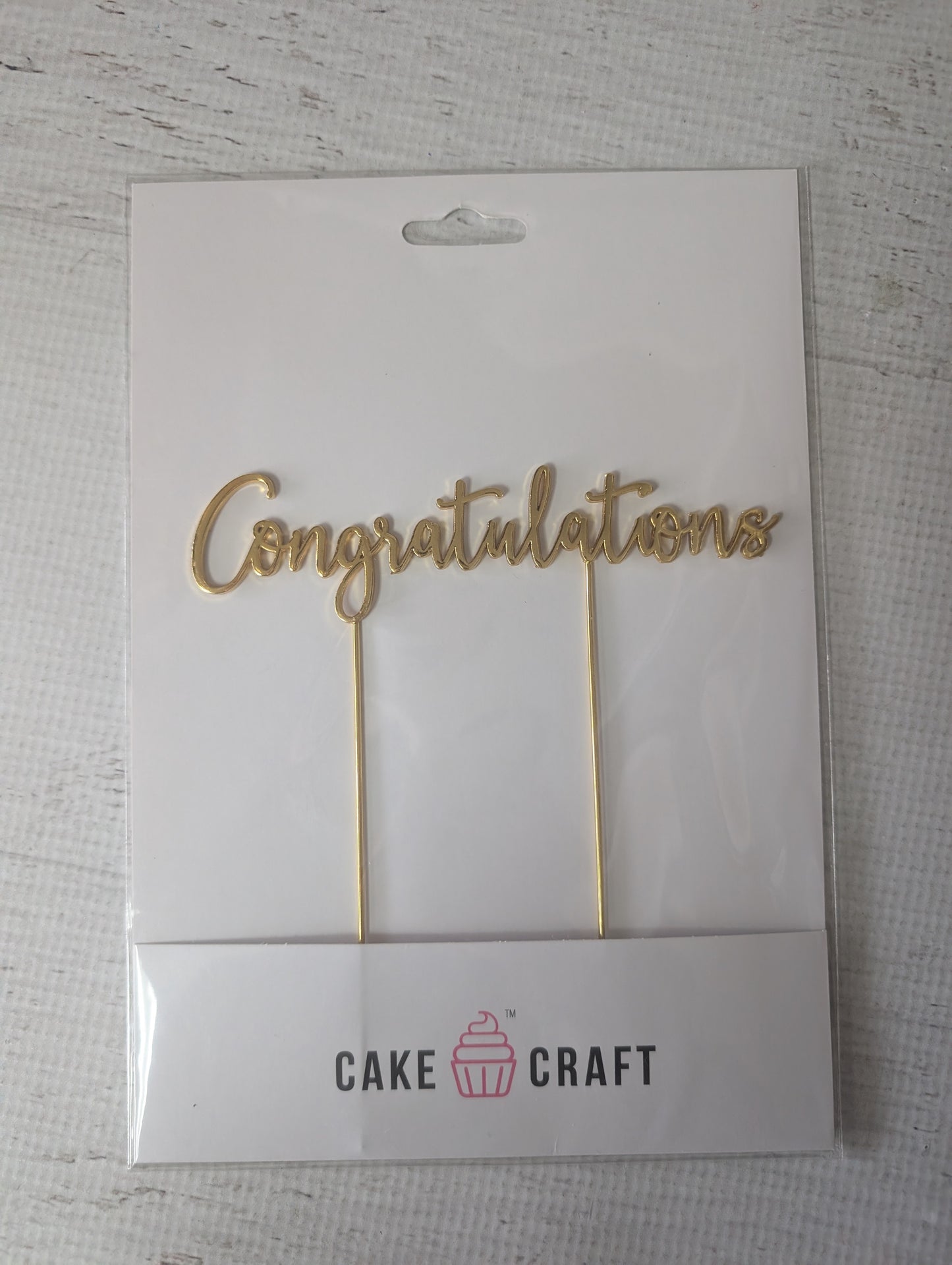 Gold Metal Topper- Congratulations