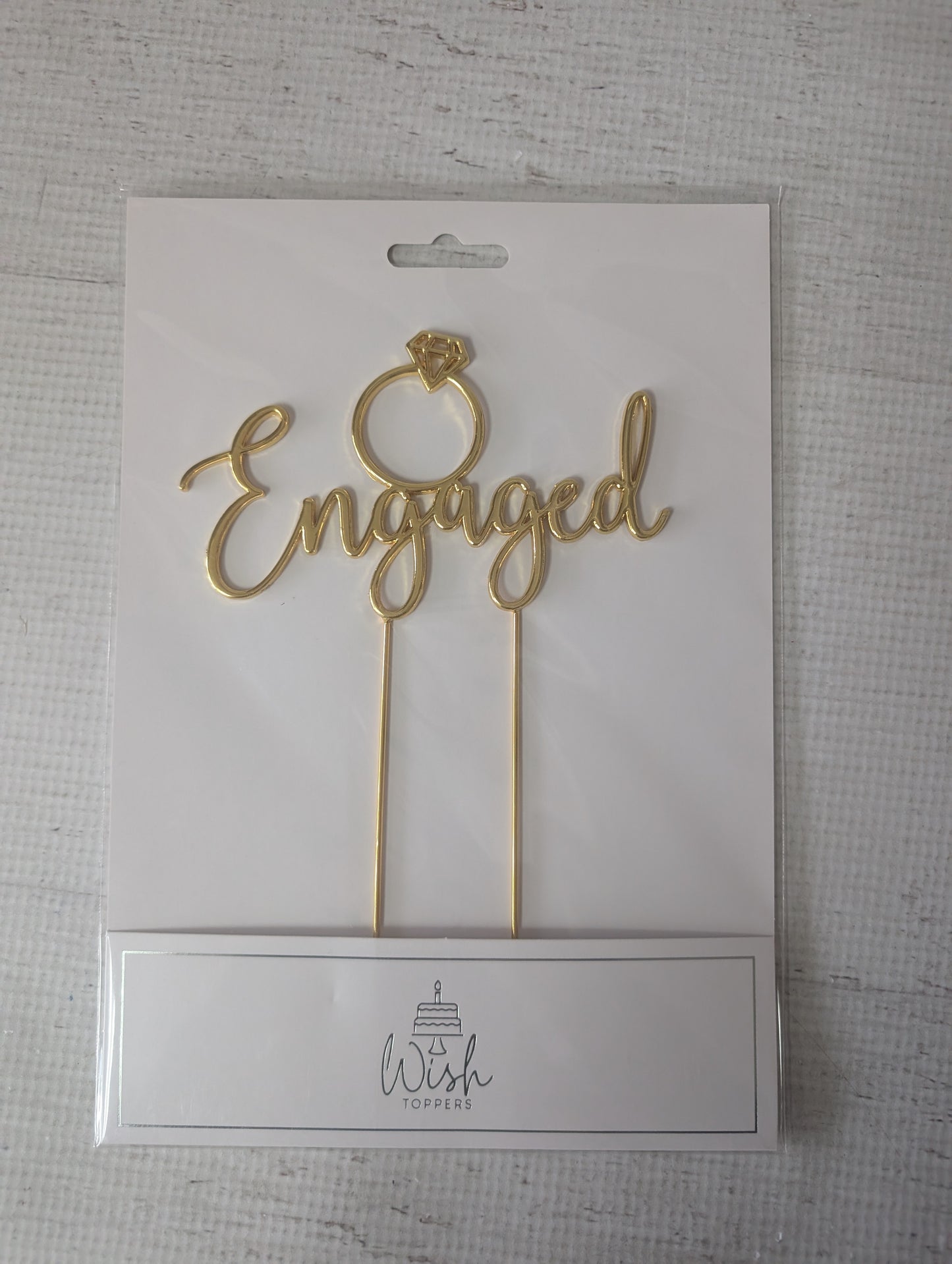 Gold Metal Topper- Engaged