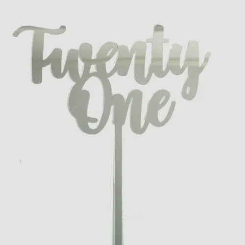 Acrylic Twenty One- Silver