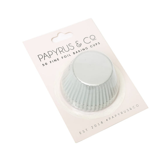 P&C Foil Cupcake Cases- White