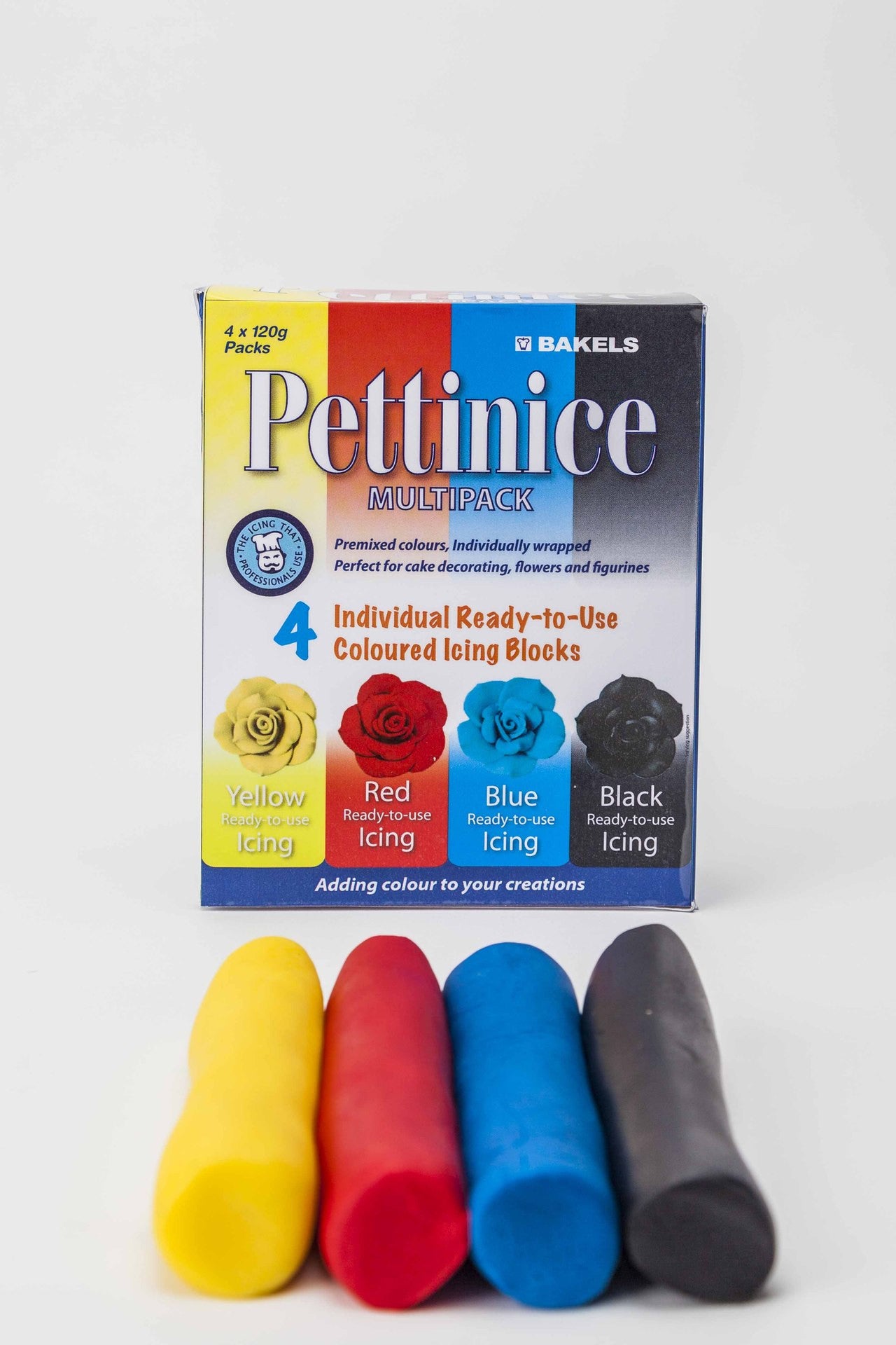 Bakels 4 Colour Fondant Multi Pack , Icings