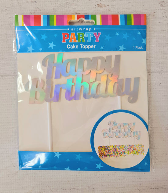Happy Birthday Topper- Rainbow Card
