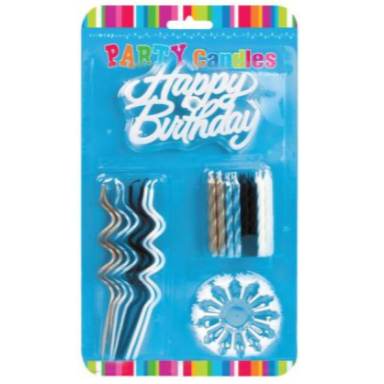 Candle Set With Happy Birthday Sign