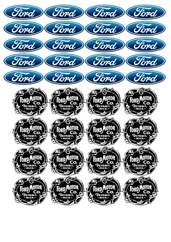 Edible Images- Ford Logos , Edible Image