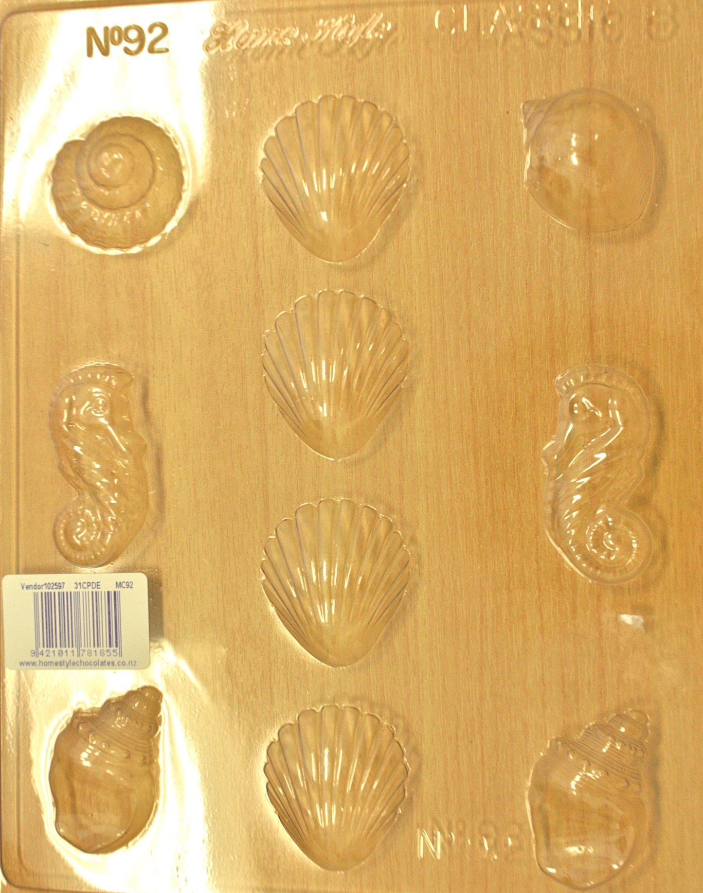 Chocolate Mould- Shells 92 , Mould