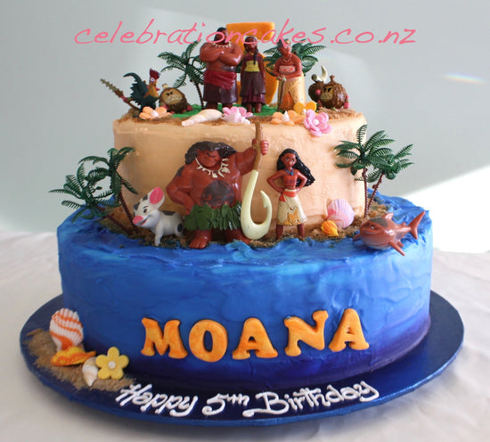 Moana Buttercream – Celebration Cakes- Cakes and Decorating