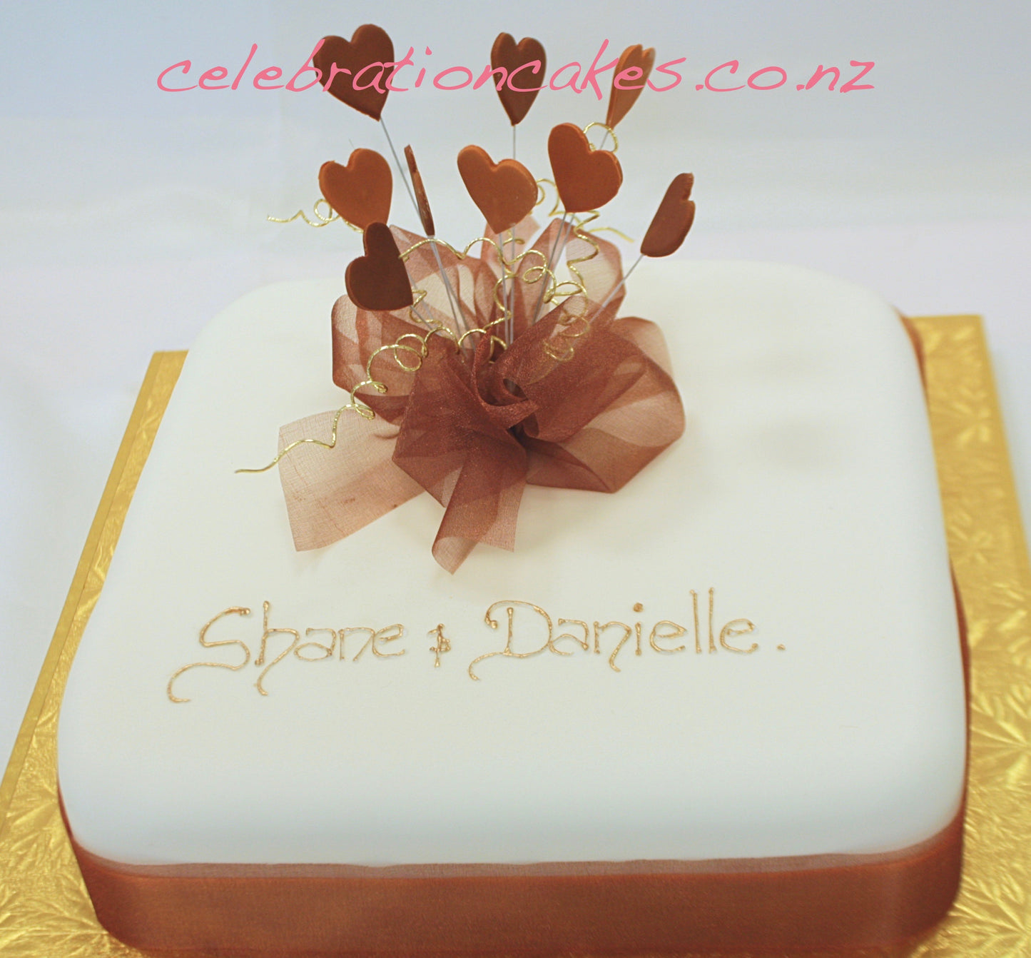 Bronze Engagement , cake