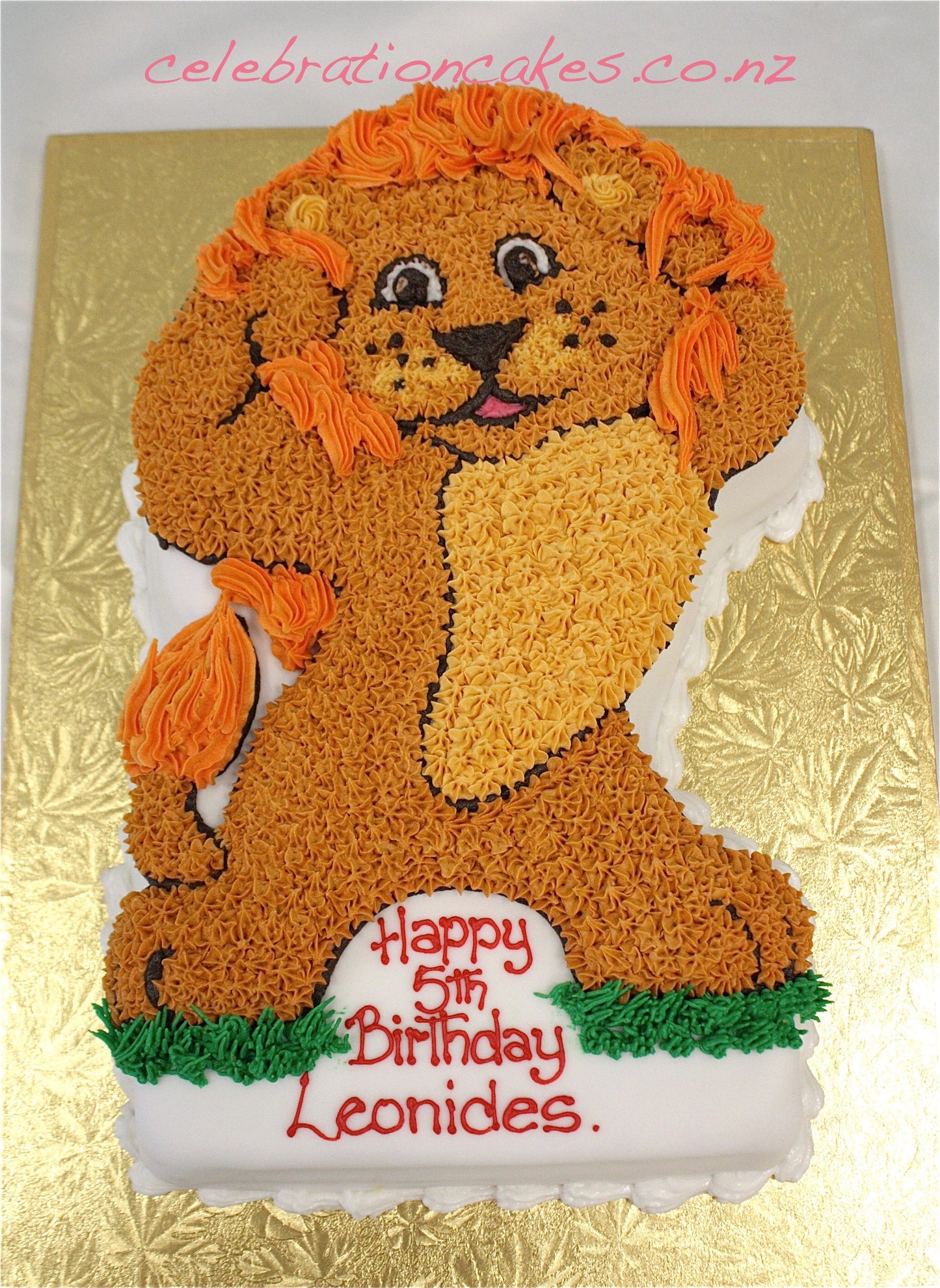 2D Lion – Celebration Cakes- Cakes and Decorating Supplies, NZ