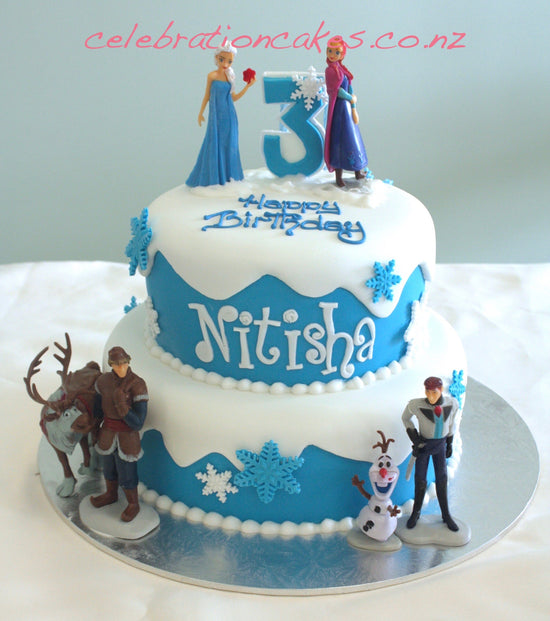 Load image into Gallery viewer, Nitisha Frozen , cake
