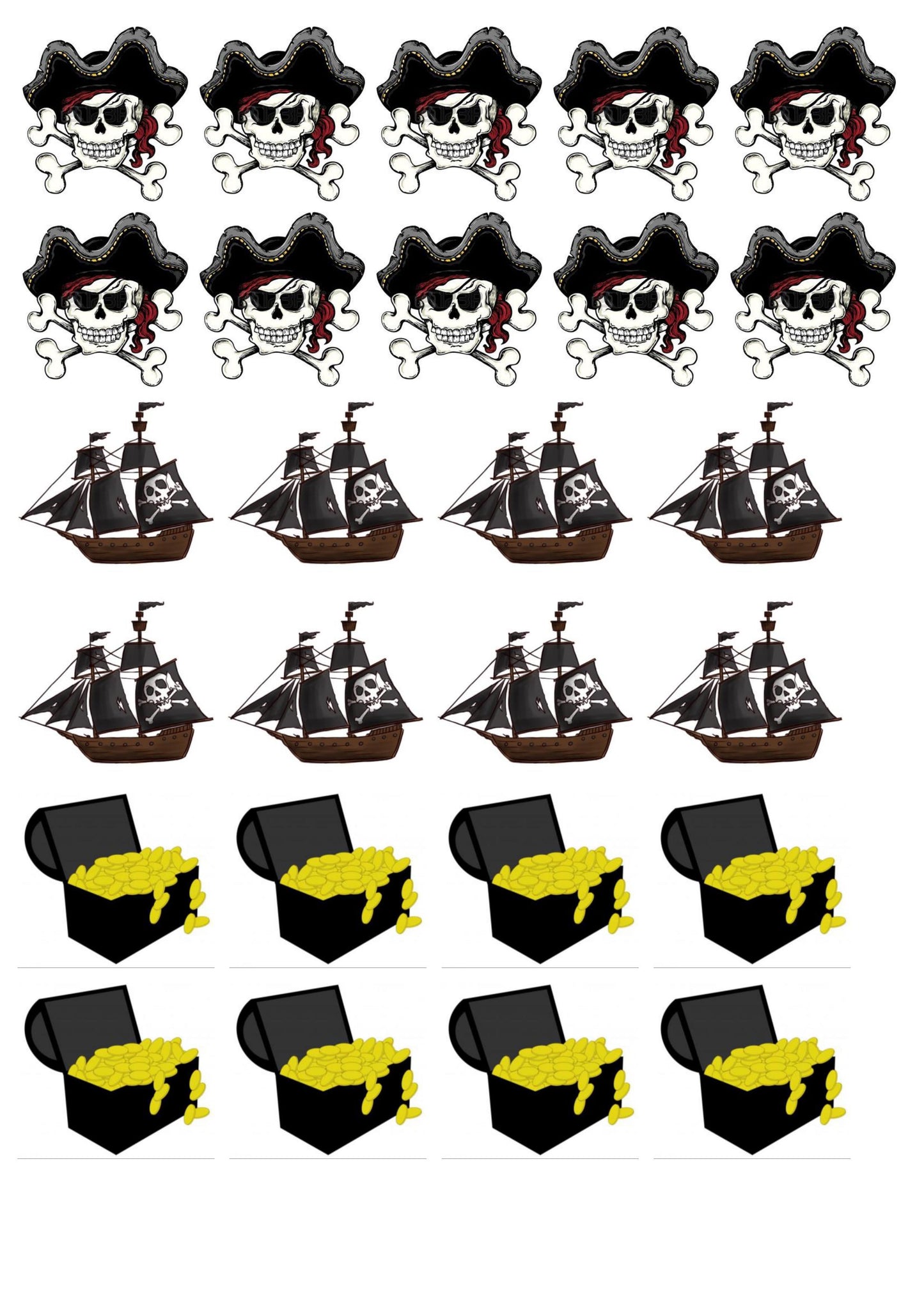 Load image into Gallery viewer, Edible Images- Pirate Cupcakes
