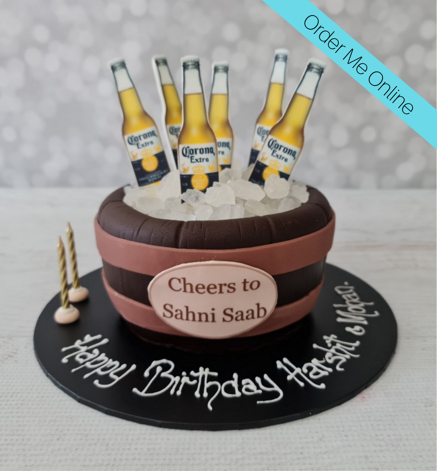 How to Make a Beer Bottle (or Can) Birthday Cake