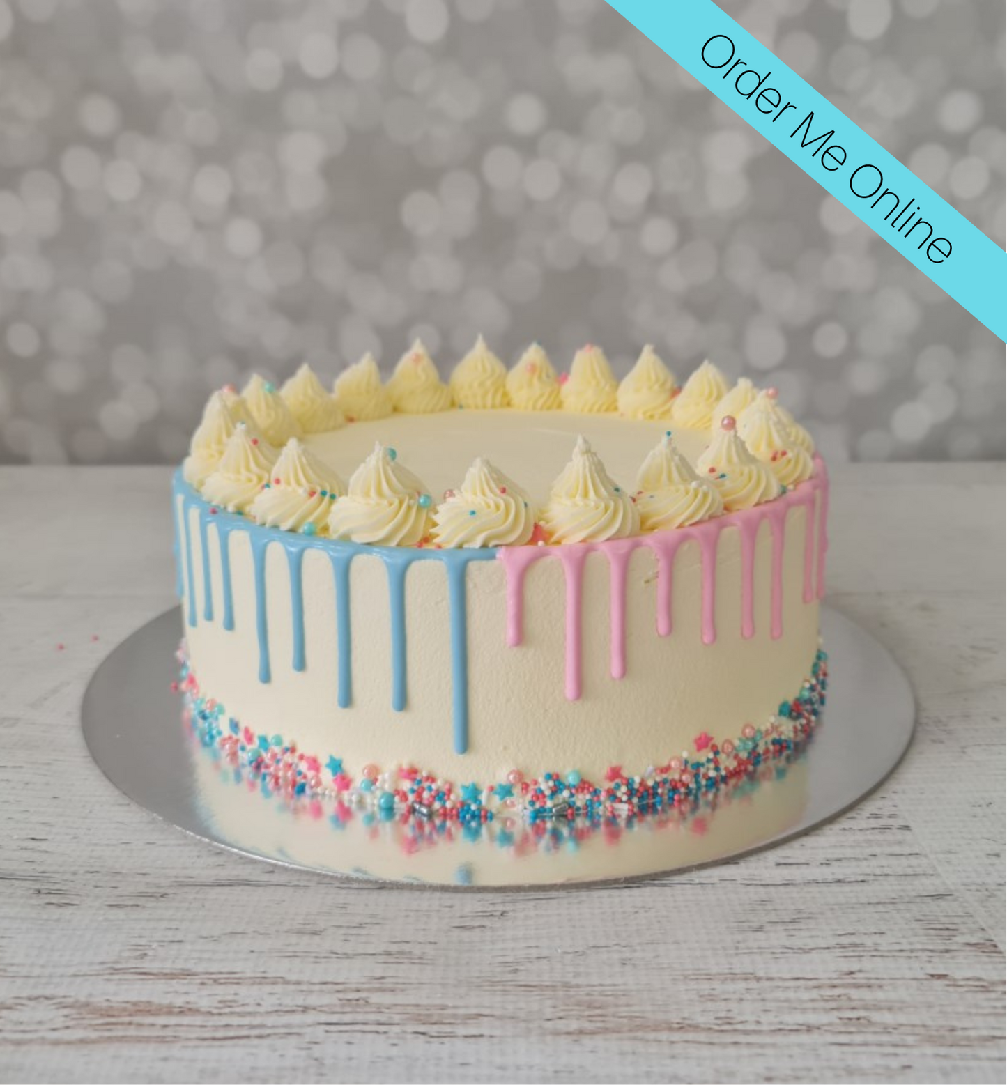 Edible Image Drizzle Cake - Auckland