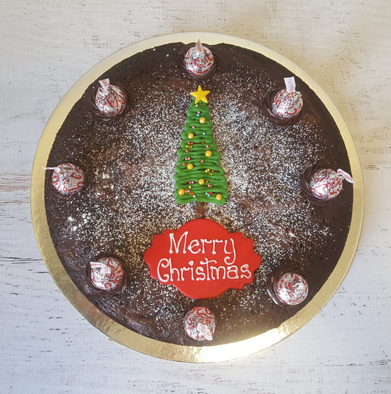 Brownie Cake- Christmas Tree , cake