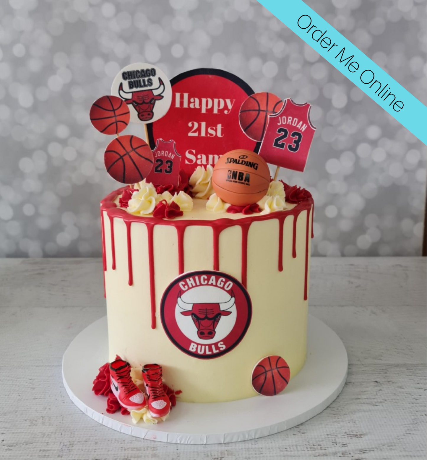 Michael Jordan Flight Edible Cake Toppers – Cakecery