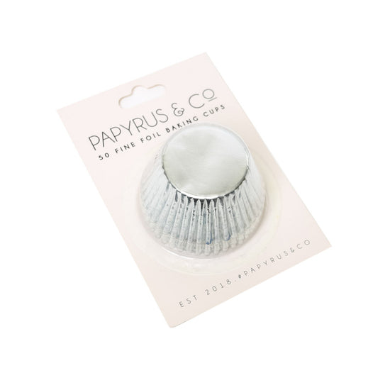 P&C Foil Cupcake Cases- Silver