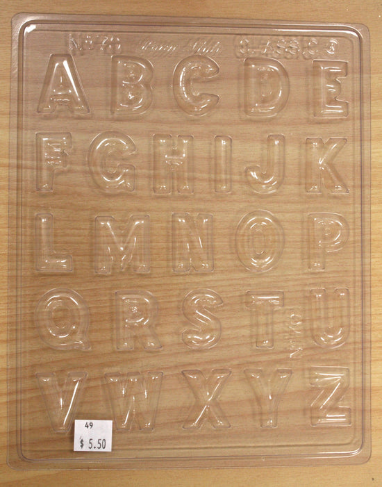Load image into Gallery viewer, Chocolate Mould- Alphabet - 70 , chocolate mould
