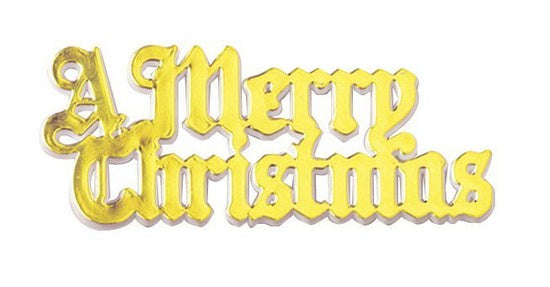A Merry Christmas- Gold , Motto