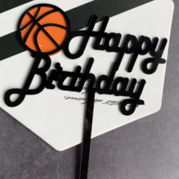 Basketball Fan Edible Cake Toppers Round – Ediblecakeimage