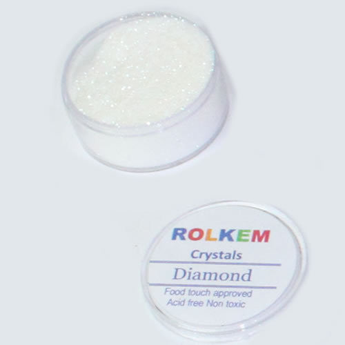 Rolkem Crystal Dust- Diamond , Glitters, Lustres & Dusting Powders