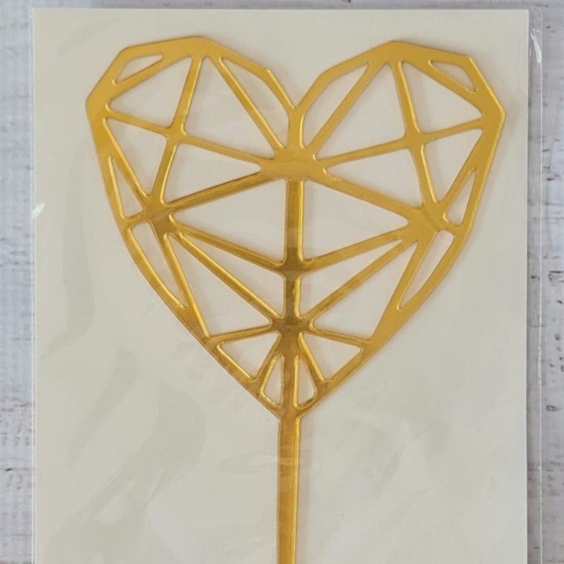 Load image into Gallery viewer, Geometric Heart Topper
