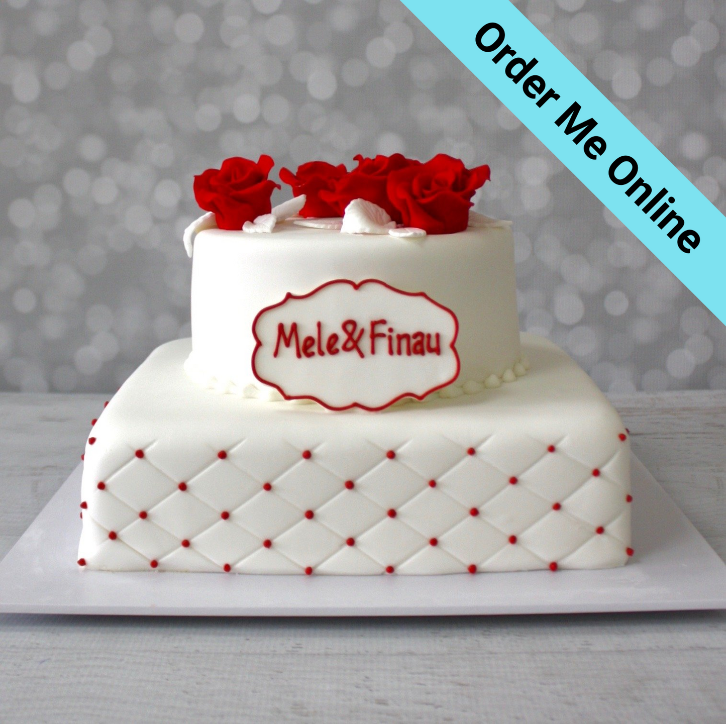3 Tier Cakes Buy Online Quick Delivery - Dough and Cream
