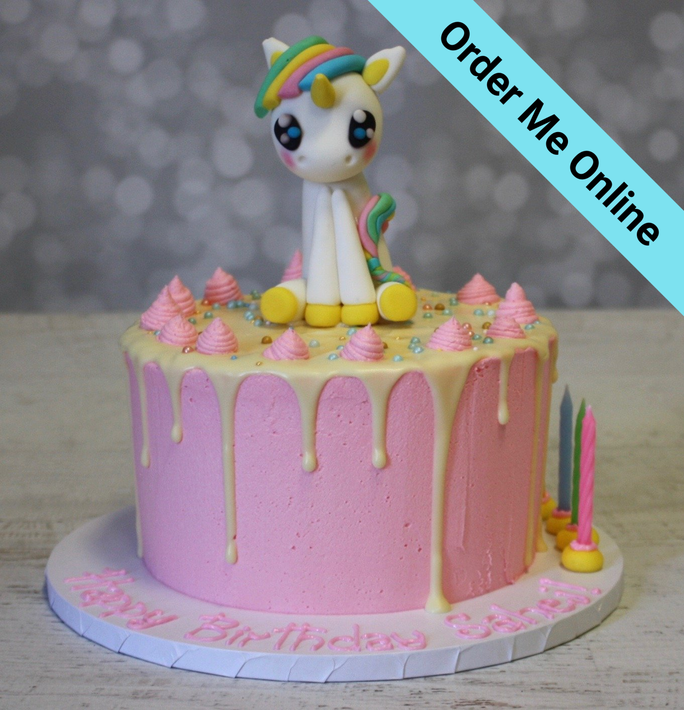 Pink Unicorn – Celebration Cakes- Cakes and Decorating Supplies, NZ