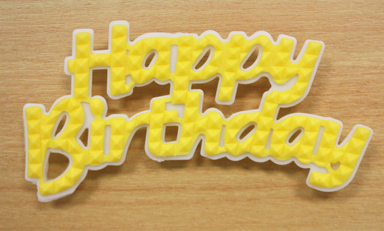 Load image into Gallery viewer, Happy Birthday- Large Yellow
