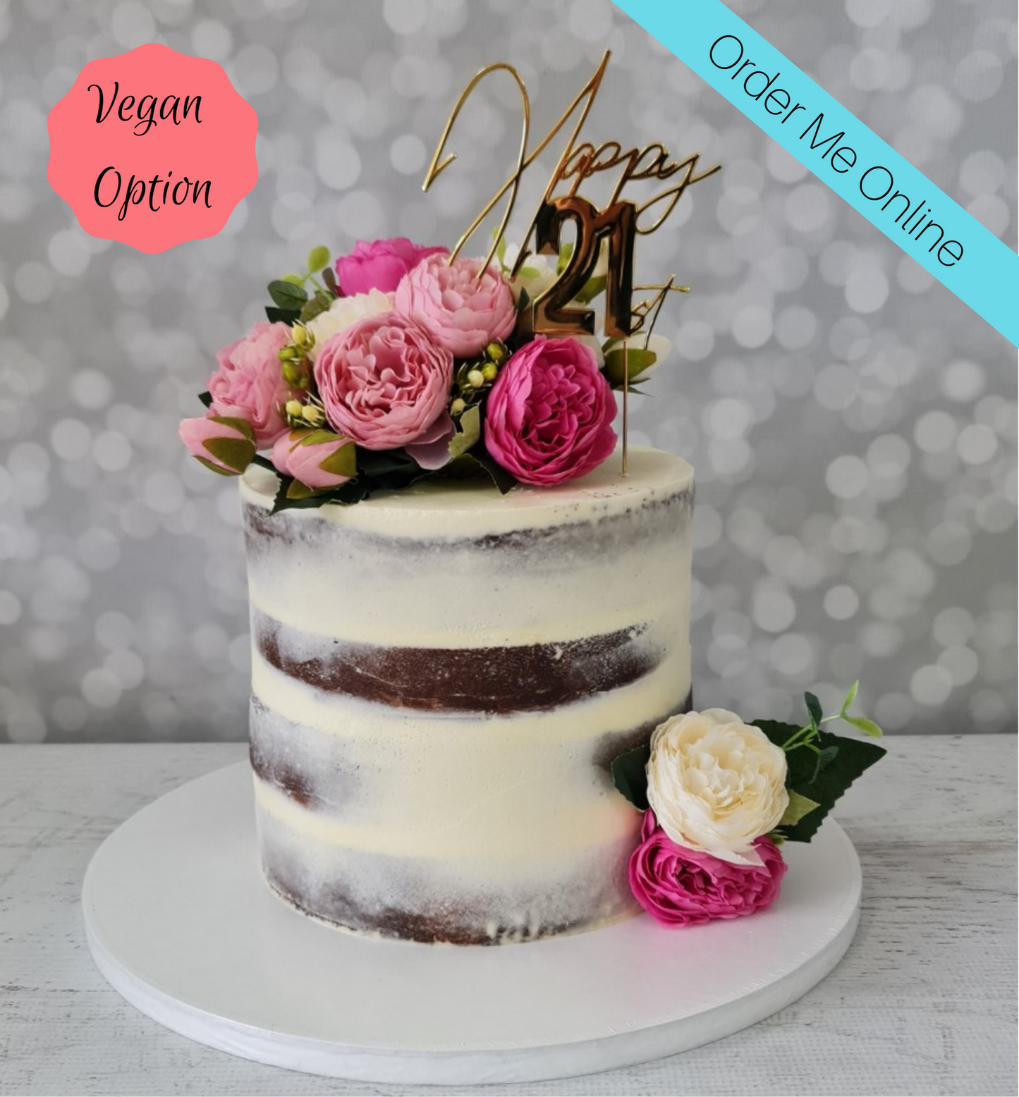 Birthday Cake . . . . . #chocolatecake #whippingcream #sugarflowers  #golddrip #10thbirthdaycake #customisedcake #instacakes #instacake… |  Instagram