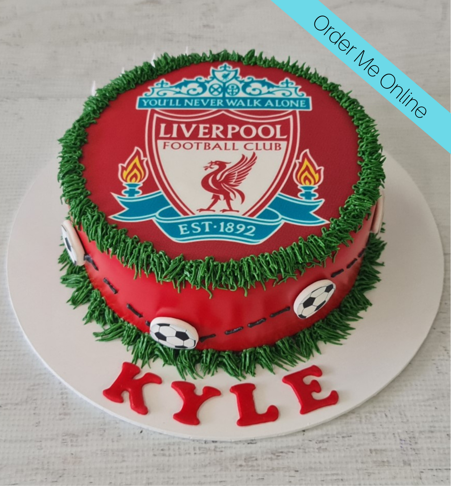 Liverpool teacake 21st birthday cake boy