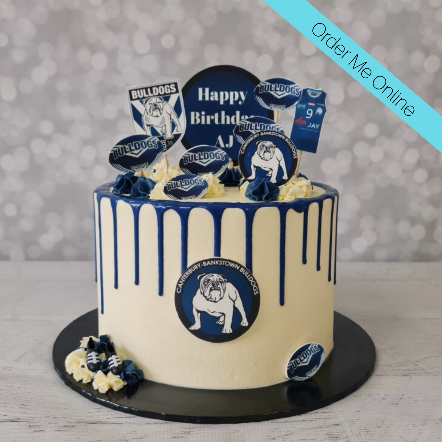Cute French Bulldog Vector Birthday Cake Stock Vector (Royalty Free)  528601957 | Shutterstock