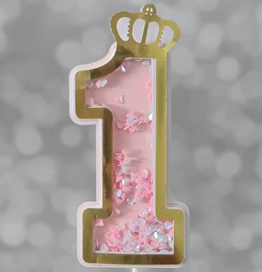 Load image into Gallery viewer, Sequin Number Topper- 1
