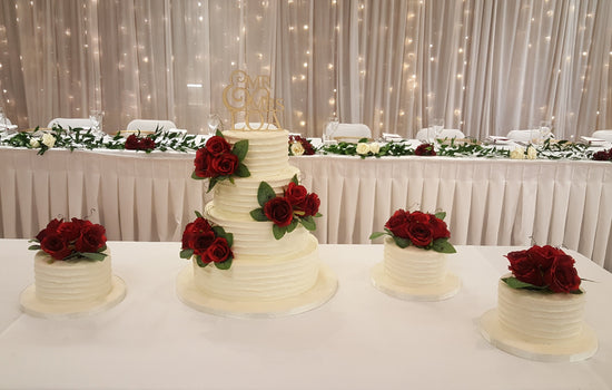 Silk Roses , cake