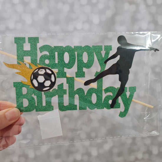 Soccer Happy Birthday Topper -Boy