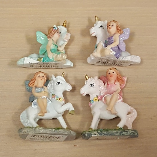 Load image into Gallery viewer, Fairy &amp;amp; Unicorn , Figurine
